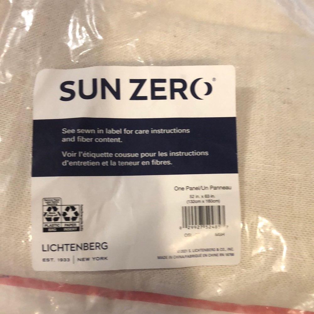 Set 2 sun zero curtains around 84 length new ❤️